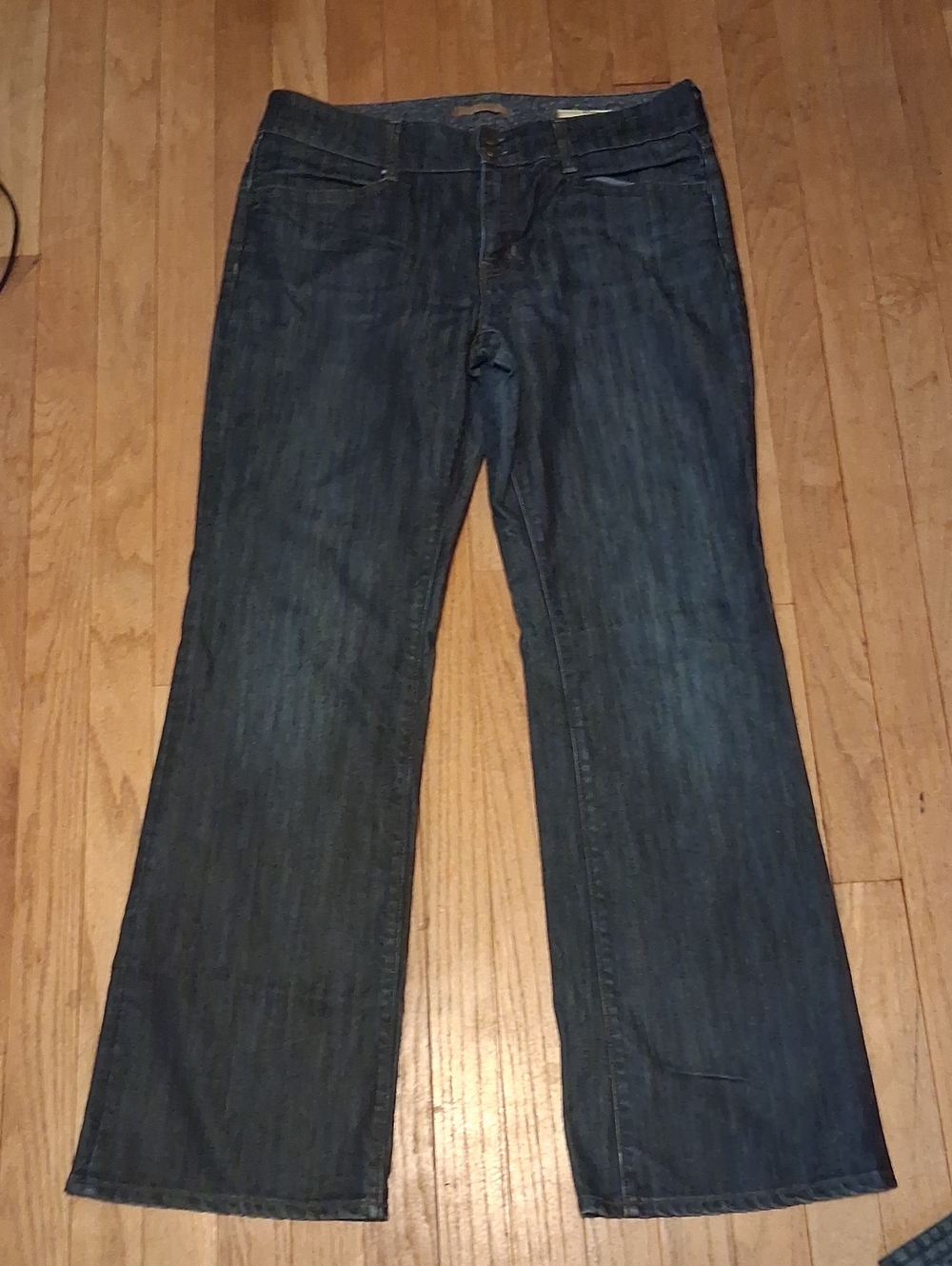 2007 gap limited edition jeans womens 12 r wide leg flap pocket mid rise pants